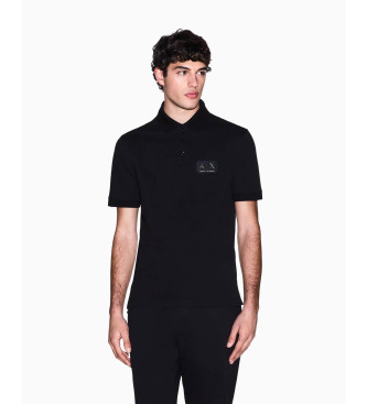 A|X Armani Exchange para hombre. XM002231AF10366UC001 Polo de Algodón negro (M), Casual, Manga corta