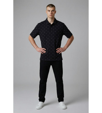 A|X Armani Exchange para hombre. XM000735AF10356FB434 Polo Estampado marino (M), Casual, Algodón, Manga corta