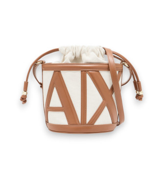 A|X Armani Exchange para mujer. XW002183AF22635M6261 Bolso Bucket beige (OSFA), Casual, Poliéster