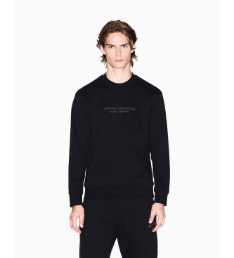 A|X Armani Exchange para hombre. XM001284AF20934UC001 Sudadera con logotipo en negro (XXL), Casual, Algodón