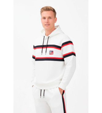 A|X Armani Exchange para hombre. XM001398AF13047U0009 Sudadera franjas blanco (L), Casual, Algodón