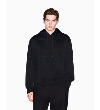 A|X Armani Exchange para hombre. XM002344AF21862UC001 Sudadera Stretch negro (XL), Casual, Poliéster