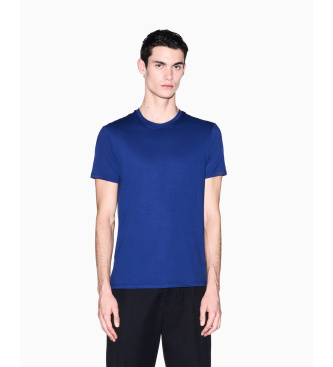 A|X Armani Exchange para hombre. 8NZT74ZJA5ZUB131 Camiseta Slim Fit azul (XXL), Casual, Algodón, Manga corta