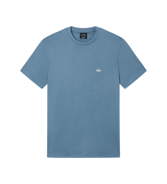 A|X Armani Exchange para hombre. XM001568AF10358U9302 Camiseta básica azul (S), Casual, Algodón, Manga corta