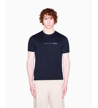 A|X Armani Exchange para hombre. XM002785AF10358UB101 Camiseta de corte ajustado en jersey de algodón clásico marino (XXL), Casual, Manga co