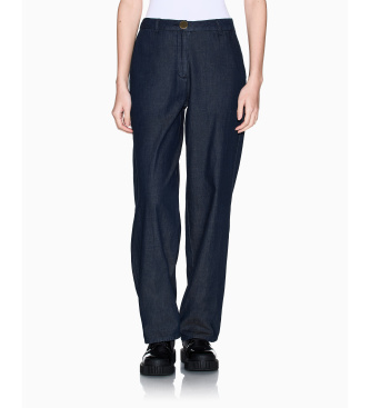 A|X Armani Exchange Pantalón de tela chambray marino