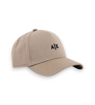 A|X Armani Exchange para hombre. 954112CC571U6107 Gorra Marca beige (OSFA), Casual, Algodón