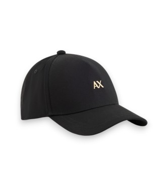A|X Armani Exchange per donna. XW001886AF15502UC001 Cappellino in twill di cotone con logo nero (OSFA), Casual