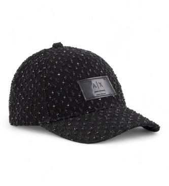 A|X Armani Exchange para mujer. XW001894AF18855MC329 Gorra Baseball Hat negro (OSFA), Algodón, Clásico