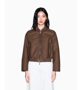 A|X Armani Exchange para mujer. XW002303AF21528U6136 Chaqueta Definition marrón (XL), Casual, Poliéster