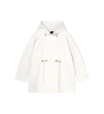 A|X Armani Exchange Abrigo Satinado blanco