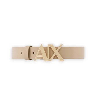A|X Armani Exchange para mujer. 941125CC719U6223 Cinturón Fashion beige (80cm), Casual, Piel
