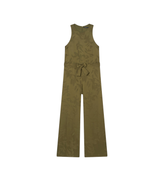 A|X Armani Exchange ono de viscosa jacquard con cinturón verde