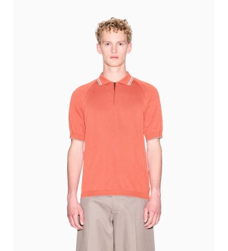 A|X Armani Exchange para hombre. XM001977AF20139U3040 Polo Knit naranja (L), Casual, Algodón, Manga corta