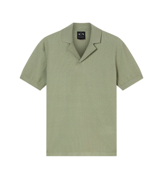 A|X Armani Exchange para hombre. XM002165AF20139U7210 Polo Knit Hedge Verde (L), Casual, Algodón, Clásico, Manga corta