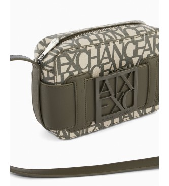 A|X Armani Exchange para mujer. 9426993F742MZ317 Bolso Messenger Bag verde (OSFA), Casual, Ecopiel