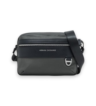 A|X Armani Exchange para hombre. XM002535AF22538M8327 Bandolera Messenger negro (OSFA), Casual, Poliamida