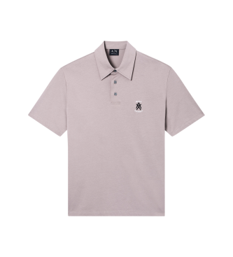 A|X Armani Exchange para hombre. XM002209AF10364U6107 Polo Driftwood gris (M), Casual, Algodón, Manga corta
