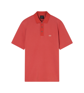 A|X Armani Exchange para hombre. XM002408AF13055U4029 Polo Shirt Rose Of Sharon rojo (XS), Casual, Algodón, Manga corta
