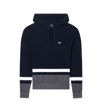 A|X Armani Exchange para hombre. XM002171AF22240MB492 Jersey Waffle Deep marino (S), Azul, Casual, Algodón, Manga larga