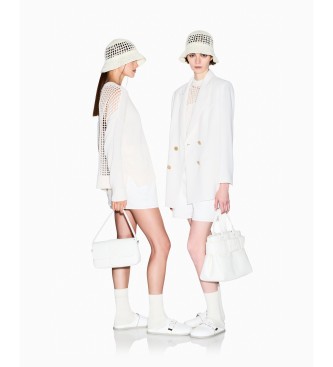 A|X Armani Exchange para mujer. XW001904AF21574U1003 Jersey V-neck blanco (M), Casual, Algodón, Manga larga