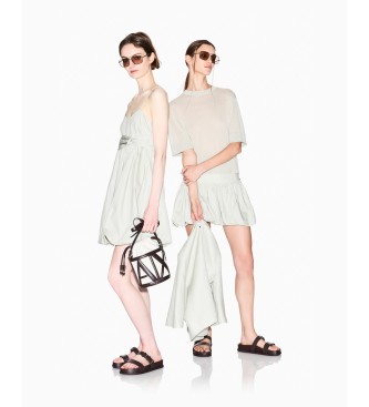 A|X Armani Exchange para mujer. XW001912AF21575U6275 Jersey Boxy verde (L), Casual, Viscosa, Manga larga