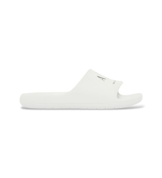 A|X Armani Exchange para hombre. XM002744AF23456M0028 Chanclas Logo blanco (41), Plano, Ninguno, Beachwear