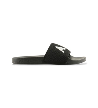 A|X Armani Exchange para hombre. XUP001_XV820_S277 Chanclas Style negro (45), Plano, Ninguno, Casual, Beachwear