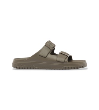 A|X Armani Exchange para hombre. XUP015_XV821_U6200 Sandalias Xup marrón (42), Plano, Ninguno, Casual, Sintético