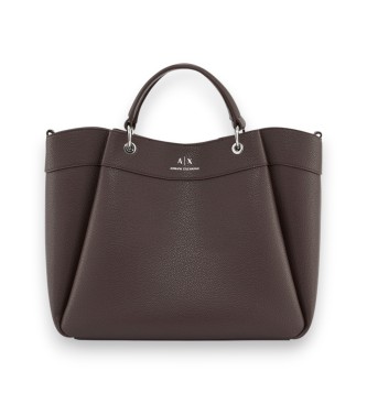 A|X Armani Exchange para mujer. 942910CC783U6018 Bolso Shopping Dusk Shade marrón (OSFA), Sintético, Polipiel