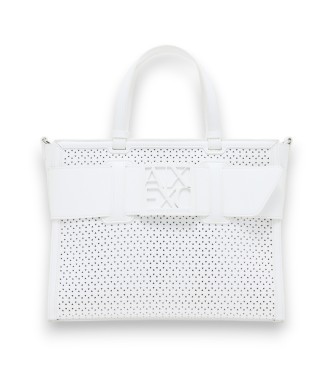 A|X Armani Exchange para mujer. XW000920AF22626U0011 Bolso Wind blanco (OSFA), Casual, Poliuretano