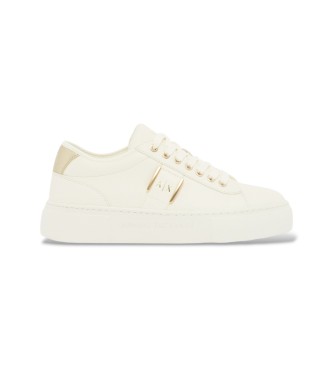 A|X Armani Exchange para mujer. XW002224AF21429MZ128 Zapatillas Modern blanco (35), 3 a 5cm, Cordones, Deportivo