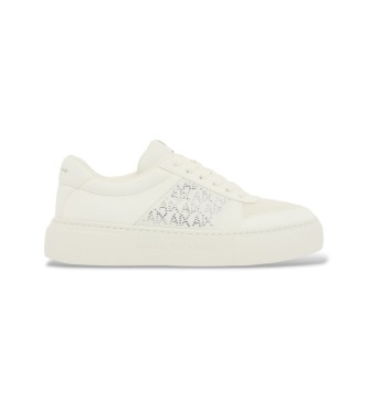 A|X Armani Exchange para mujer. XW002788AF23057U0011 Zapatillas Lifestyle blanco (41), Negro, Tela, 3 a 5cm, Cordones, Deportivo