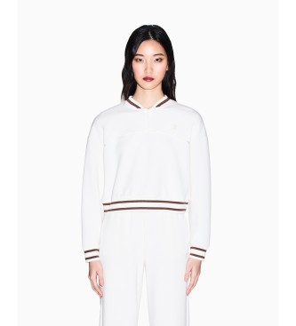 A|X Armani Exchange para mujer. XW001748AF10804U1003 Sudadera Bomber blanco (M), Casual, Viscosa, Manga 3/4