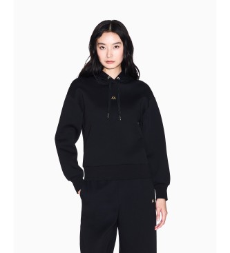 A|X Armani Exchange Mujer Negro Para Xw001829af10818uc001 Sudadera Boxy (Xl), Casual, Algodón