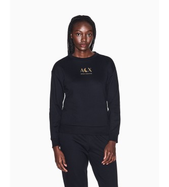 A|X Armani Exchange Sudadera French terry negro