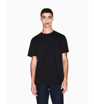 A|X Armani Exchange para hombre. XM001282_AF10364_UC001 Camiseta Present negro (M), Casual, Algodón, Manga corta