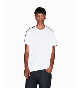 A|X Armani Exchange para hombre. XM001283_AF10361_U0009 Camiseta Cinta Contraste blanco (XL), Casual, Algodón, Manga corta