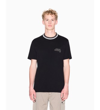 Para hombre. XM001795AF10361UC001 Camiseta de corte regular con perfil contrastante (S), Casual, Algodón, Manga co