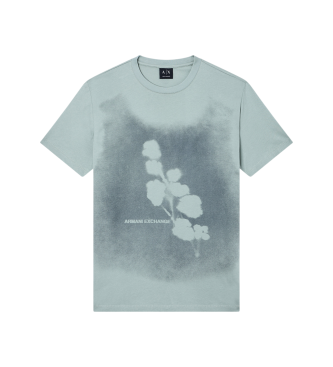 A|X Armani Exchange para hombre. XM002479AF10358U7210 Camiseta estampado azul (XS), Casual, Algodón, Manga corta