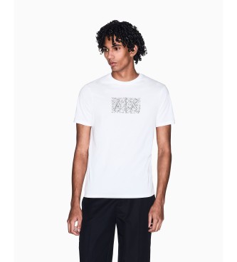 A|X Armani Exchange para hombre. XM002784AF10356U0009 Camiseta slim fit blanco (XXL), Casual, Algodón, Manga larga