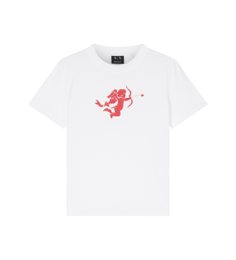 A|X Armani Exchange para mujer. XW002296AF17172U0002 Camiseta contrast blanco (XXL), Casual, Algodón, Manga corta