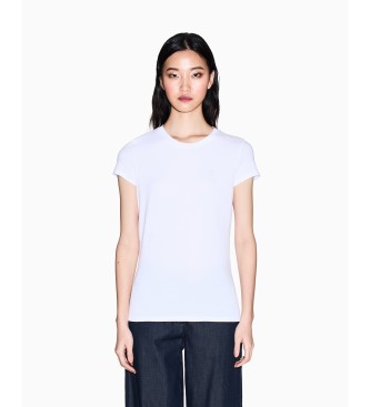 A|X Armani Exchange para mujer. XW002333AF16294U0002 Camiseta Premium blanco (L), Casual, Algodón, Manga corta