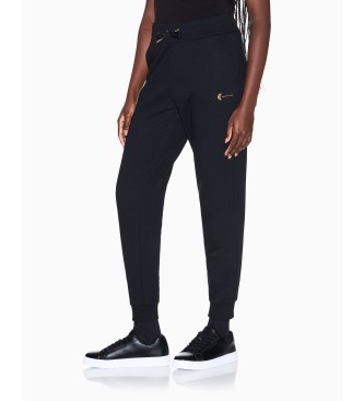 A|X Armani Exchange para mujer. XW001848AF18853UC001 Pantalón jogger con cordón negro (M), Casual, Algodón