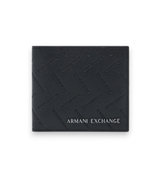 A|X Armani Exchange Homem Preto Para Xm000167af27287uc001 Carteira Com Logótipo (Osfa), Casual, Pele