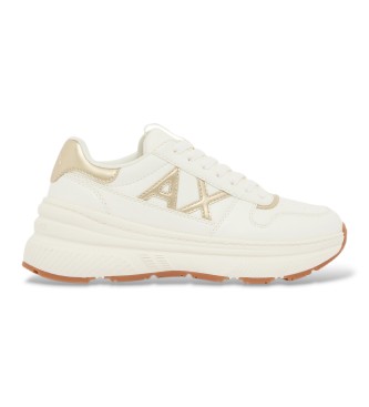 Armani Exchange Donna Oro/Bianco Donne, Sneaker, Xw003106 Af27406, (40) - Immagine 4