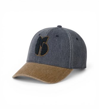 BA&SH para mujer. 2E26HENR Gorra Henri denim (OSFA), Casual, Algodón