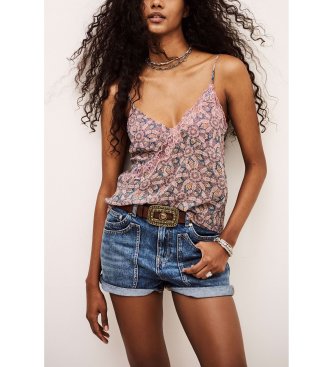 BA&SH para mujer. 1E26TIZY Top Tizy multicolor (36), Viscosa, Sin mangas / Tirantes