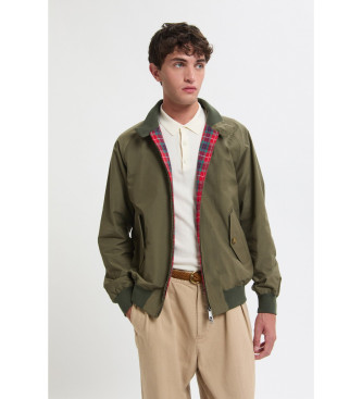 Baracuta para hombre. BRCPS0001BCNY1 Chaqueta Harrington G9 verde (40), Casual, Poliéster