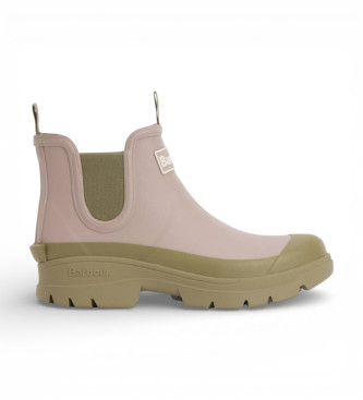 Barbour para mujer. LRF0099 Botas de agua Nimbus rosa (40), Plano, Ninguno, Casual